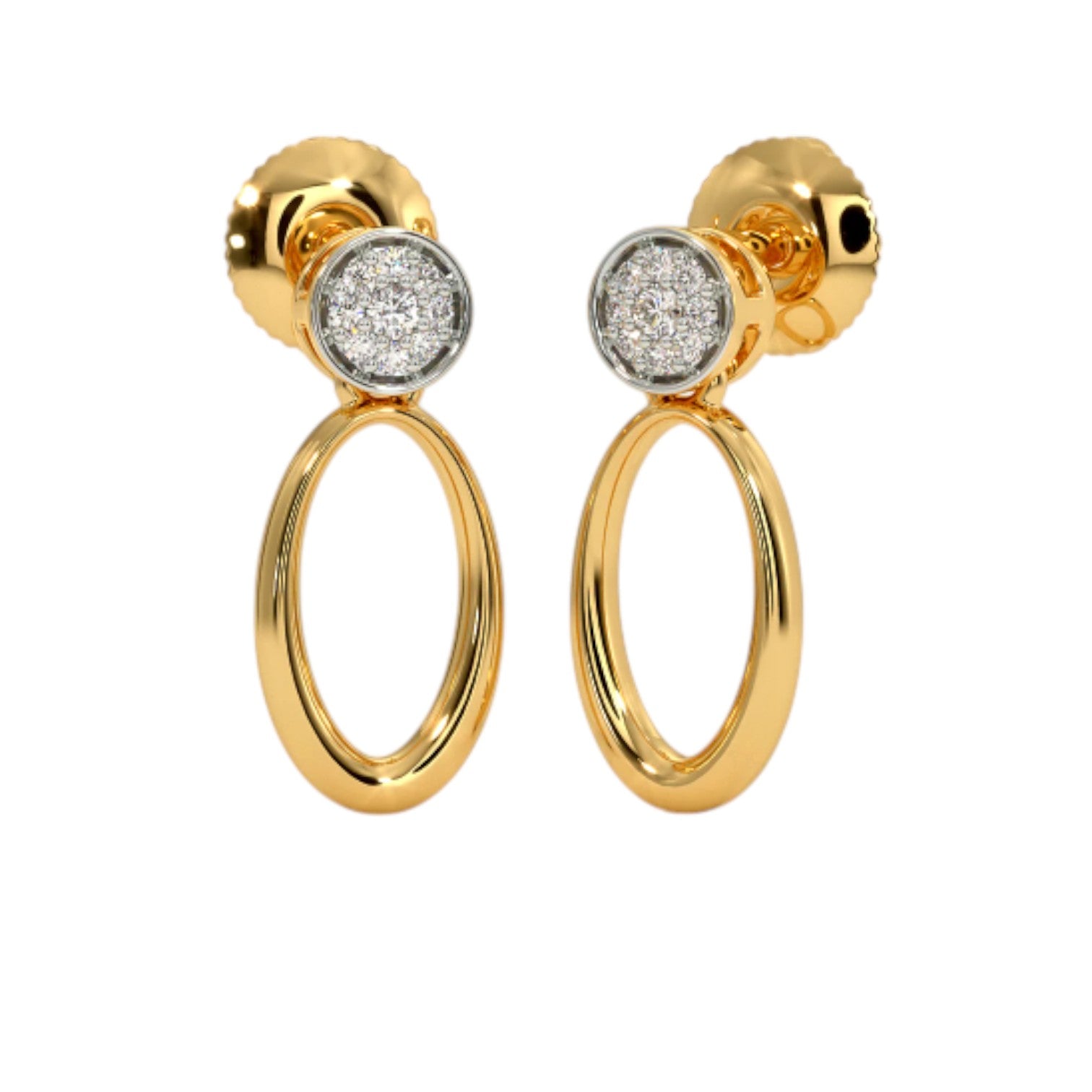 Stylish Drop Earrings 925 Sterling Silver Design Earring With Stones In Two Tone Plated For Women By Kesardeep